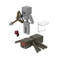 thumbnail image 1 of Minecraft Skeleton Spider Jockey Action Figures & Accessories 2-Pack, 3.25-in Scale Collectibles, 1 of 6