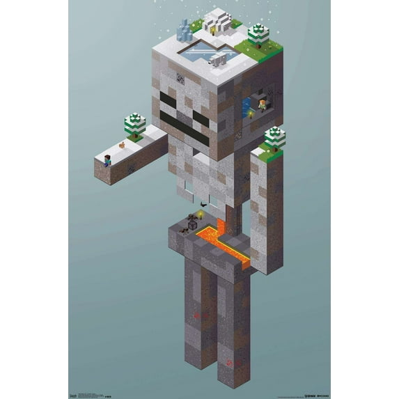 Minecraft - Skeleton Tundra Wall Poster, 22.375" x 34"