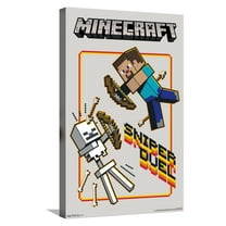 Minecraft - Sniper Duel Canvas Wall Poster, 14.725" x 22.375"
