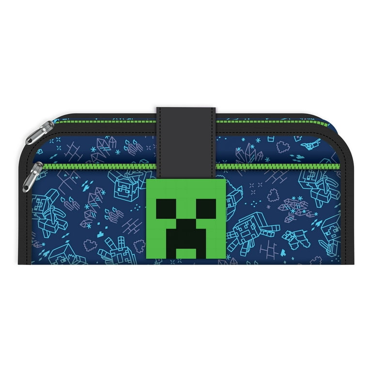 Minecraft Hard Shell Pencil Case - Zipper Closure With Character Designs