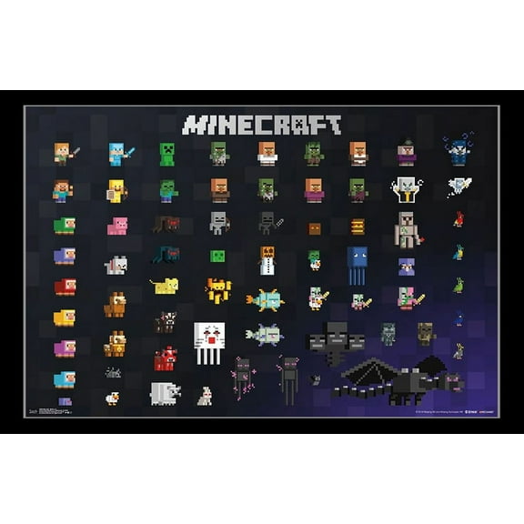 Minecraft - Sprites 2.0 Poster Print (34 x 22)