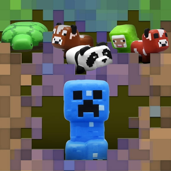 Minecraft SquishMe Mystery Character - Series 2, Novelty & Gag Toys for Children 3+