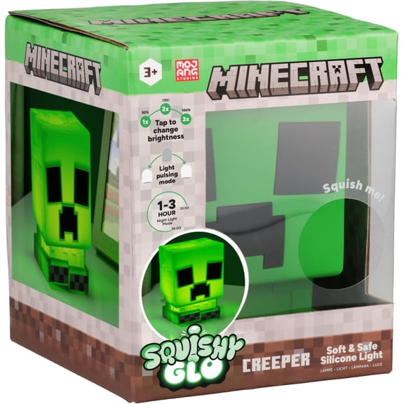 Minecraft Squishy Glo Creeper Silicone Light