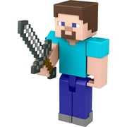 Minecraft Steve Action Figure, 3.25-in, with 1 Build-a-Portal Piece & 1 Accessory