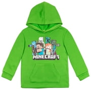 Minecraft Creeper Little Boys Fleece Pullover Hoodie Little Kid to Big Kid