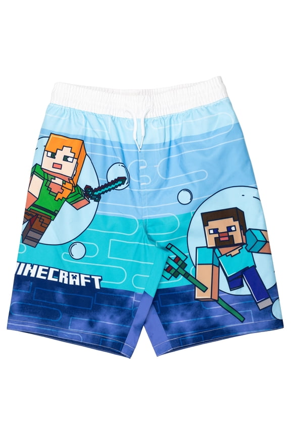 Steve Alex Print UPF 50+ Swimming Trunks Swimwear Bottoms (Boy's 7-8Y)