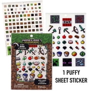 Minecraft Sticker Book Puffy Stickers, 300 Count