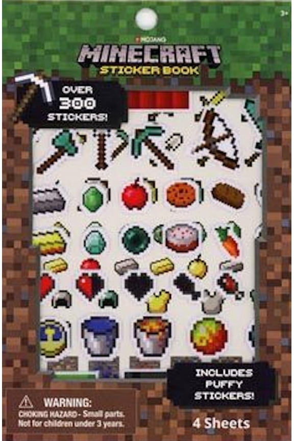 Sticker Book with Puffy Stickers 4 Sheets