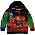 thumbnail image 1 of Minecraft Sublimated Long Sleeve Pullover Hoodie (Boys & Teens), Sizes 4–18, 1 of 9