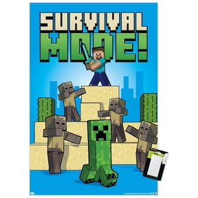 Minecraft - Survival Mode Wall Poster, 22.375" x 34"