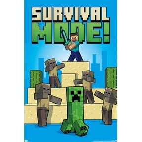 Minecraft - Survival Mode Wall Poster, 22.375" x 34"