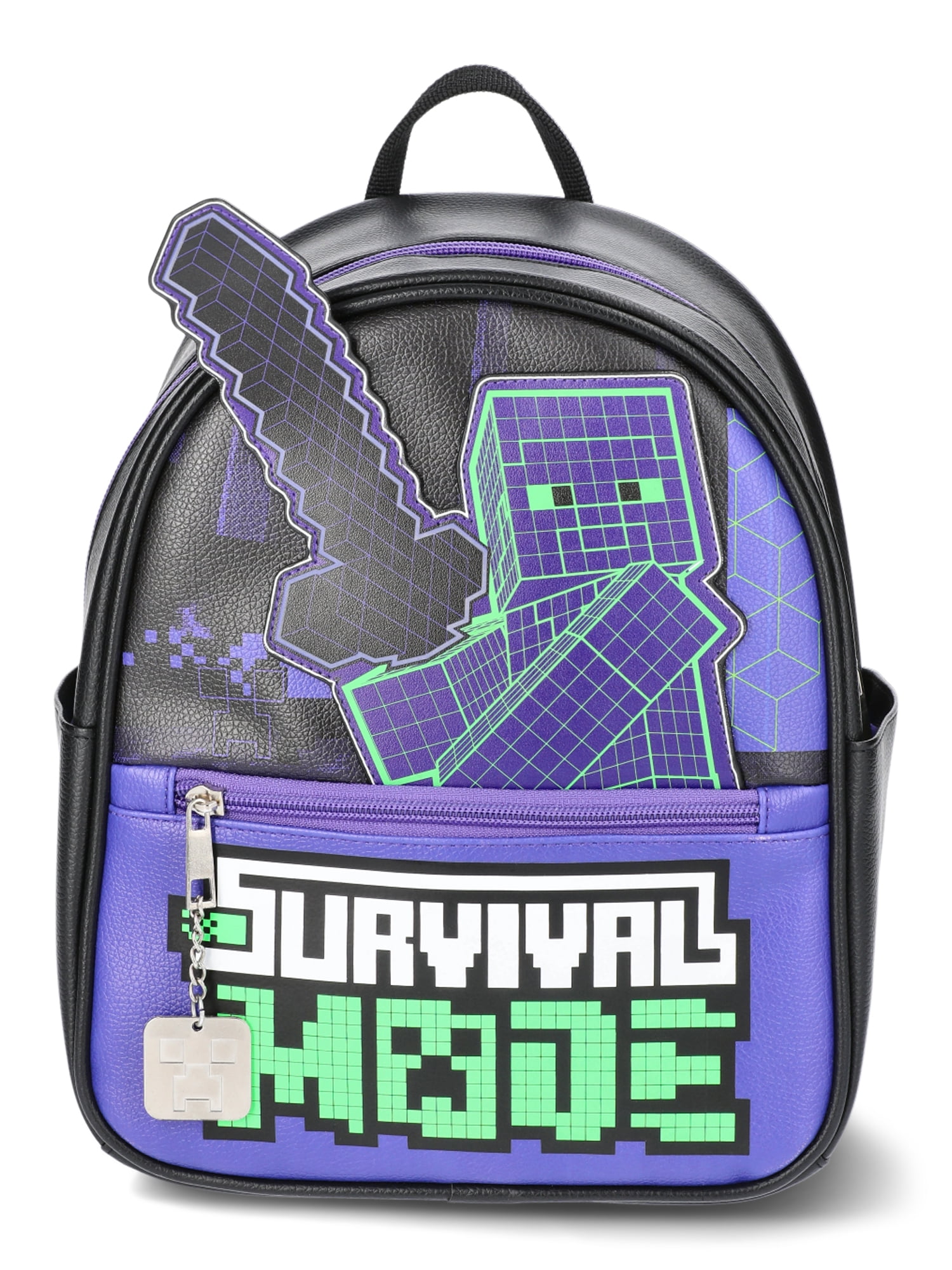 Minecraft Survival Mode Women's Mini Backpack, Black