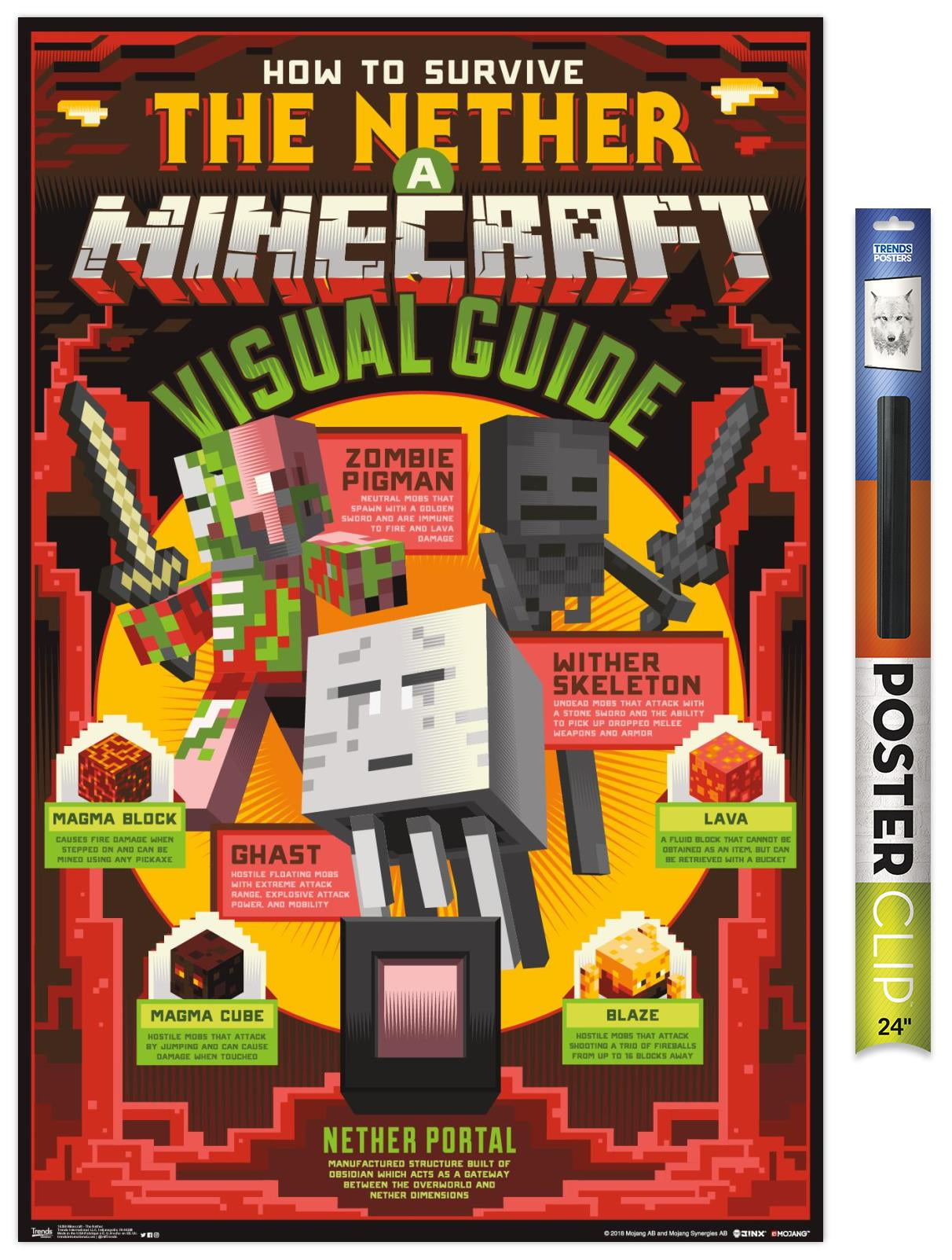 Minecraft - The Nether Wall Poster, 22.375" x 34"
