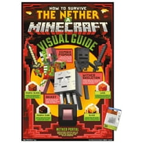 Minecraft - The Nether Wall Poster with Push Pins, 22.375" x 34"