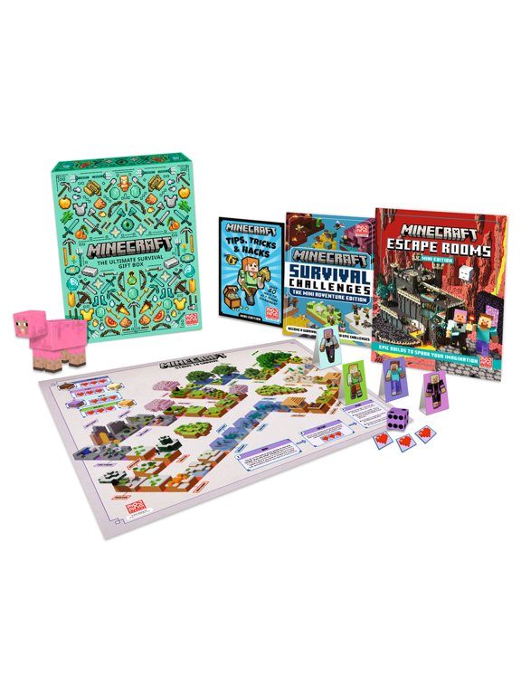 Minecraft: The Ultimate Survival Gift Box, (Hardcover)