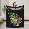 thumbnail image 1 of Minecraft Throw Blanket,Cartoon Game Air Conditioning Blanket,Warm Cozy Plush Flannel Blankets for Couch Sofa Bed Bedroom Home Decor Gift 50"x40", 1 of 8