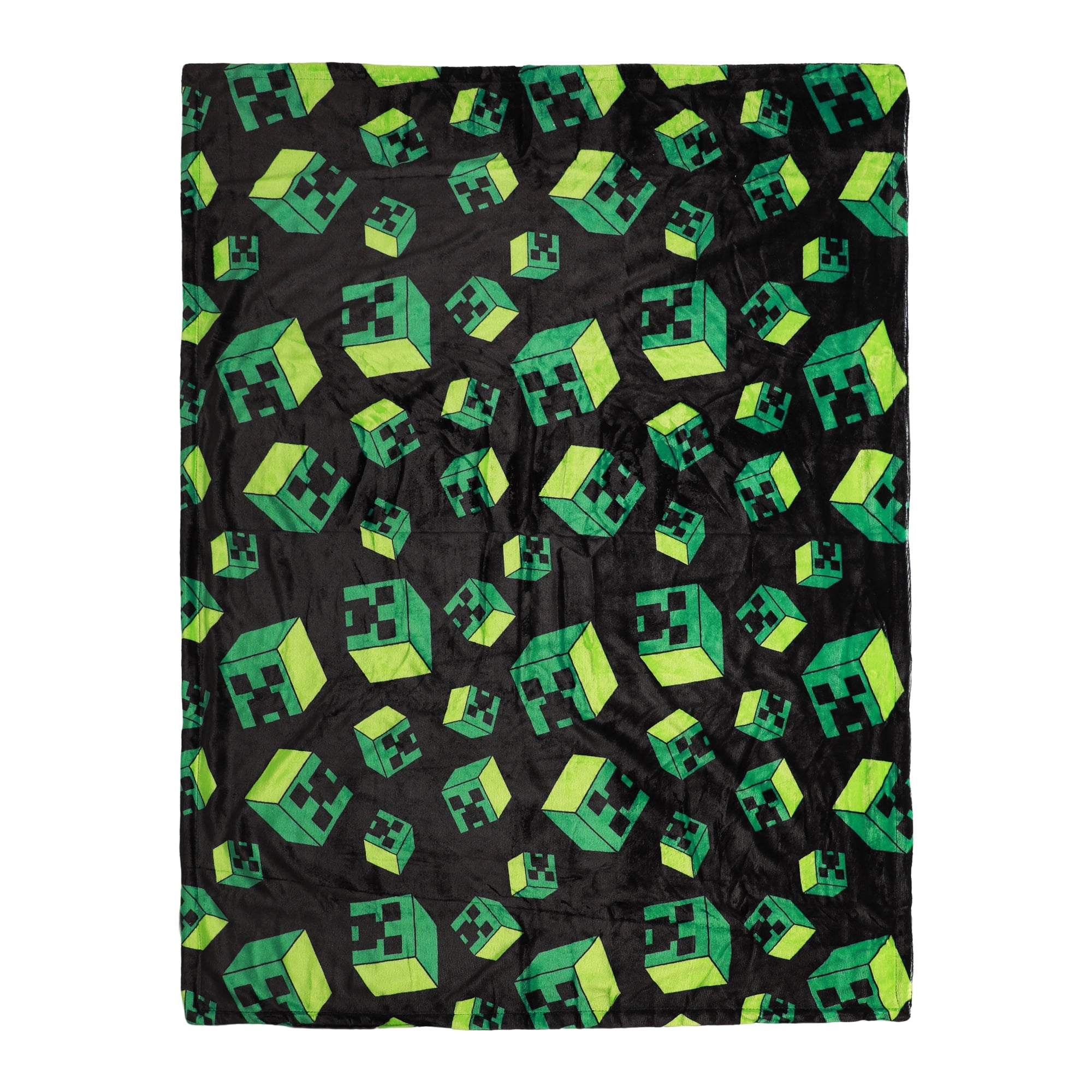 Minecraft Time To Mine Creeper Throw Blanket (45 x 60)