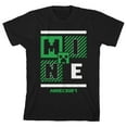 thumbnail image 1 of Minecraft Title Logo Youth Black Graphic Tee-Medium, 1 of 6