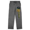 thumbnail image 1 of Minecraft Title Scene Men's Heather Gray Sleep Pajama Pants, 1 of 4