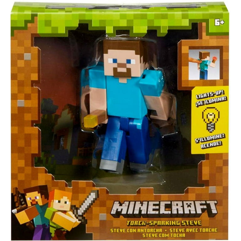 Minecraft torch store sparking steve