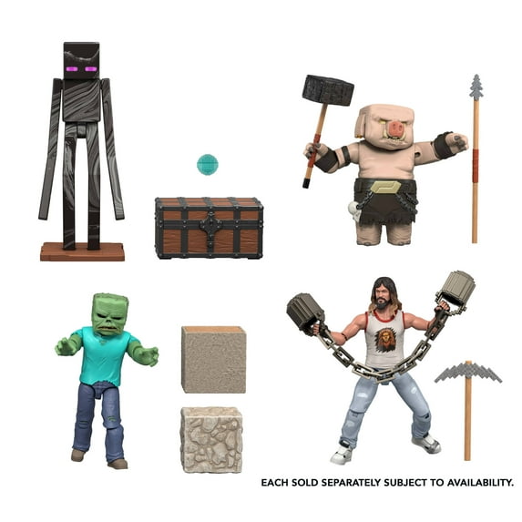 Minecraft Toy Action Figure & Accessories, Inspired by A Minecraft Movie, 3.25-inch (Styles May Vary)