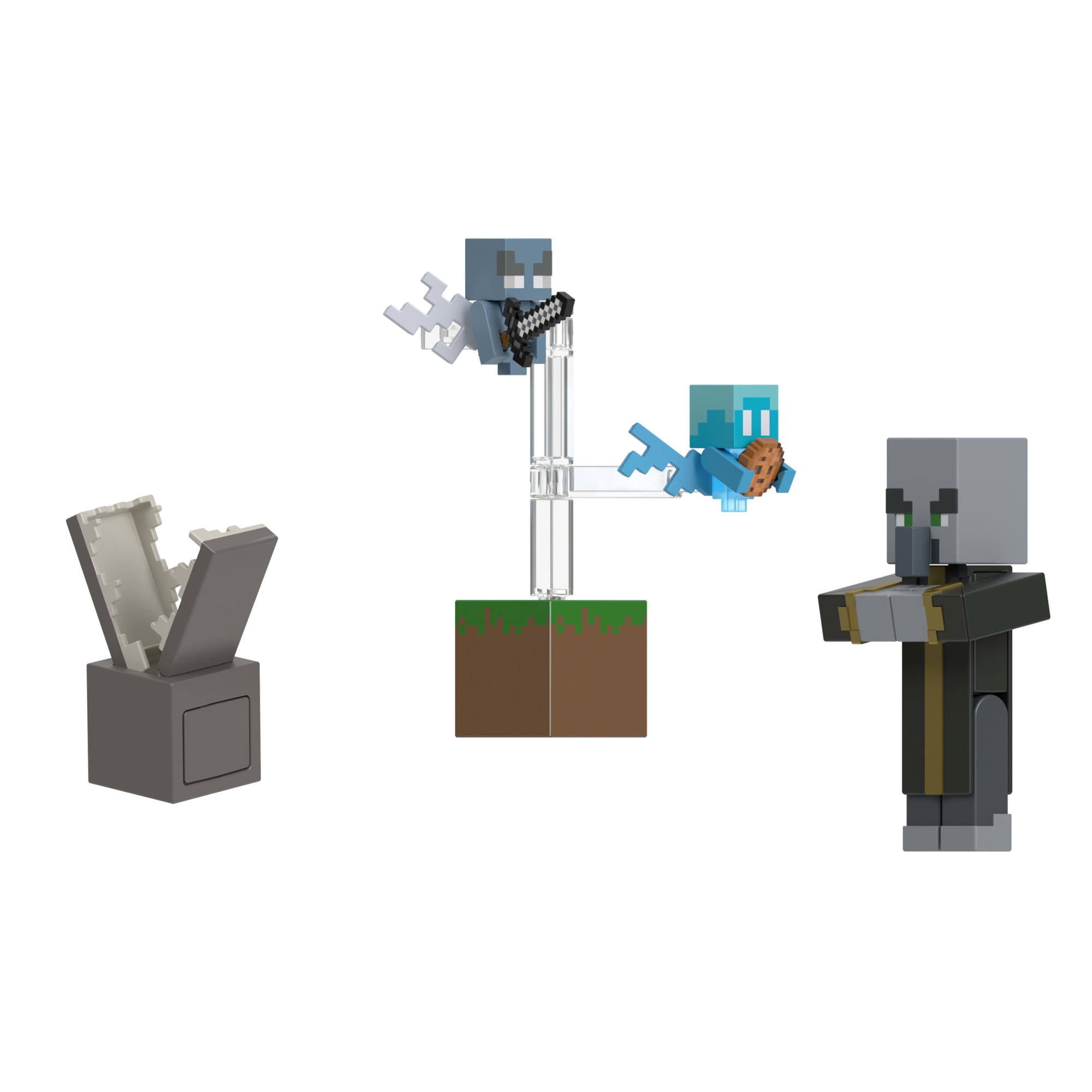 Minecraft Toys, 2-Pack of Action Figures, Gifts for Kids