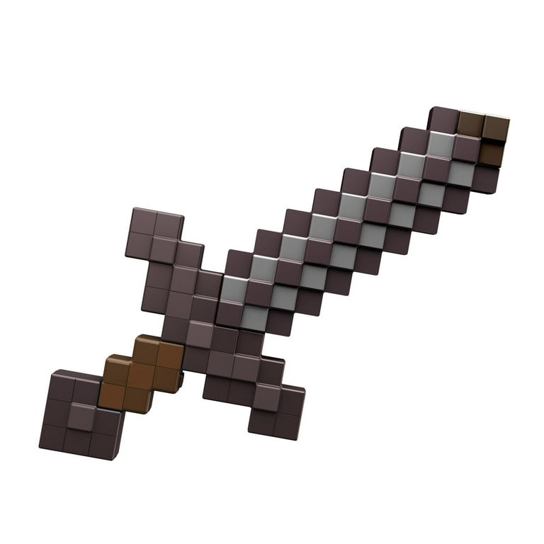 Minecraft Toys, Deluxe Netherite Sword, Lights and Sounds, Role-play