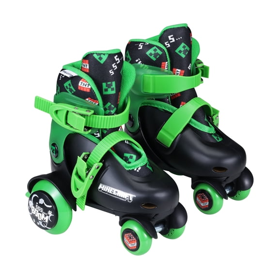 Minecraft Training Roller Skates, Adjustable Sizing, Size 9-12, Unisex