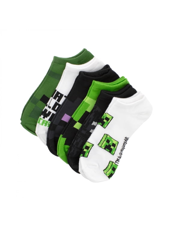 Travel 6-Pair Pack of Youth Ankle Socks Size 10-4