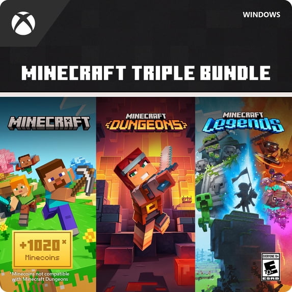Minecraft Triple Bundle - Windows 10 [Digital] - Walmart.com
