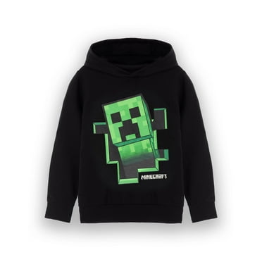 Minecraft Unisex Kids Black Hoodie