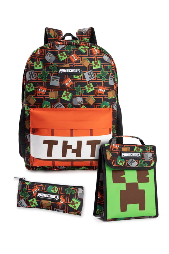 TNT Unisex Kids Multicoloured 3 Piece Backpack Set | One Size | Made by Vanilla Underground