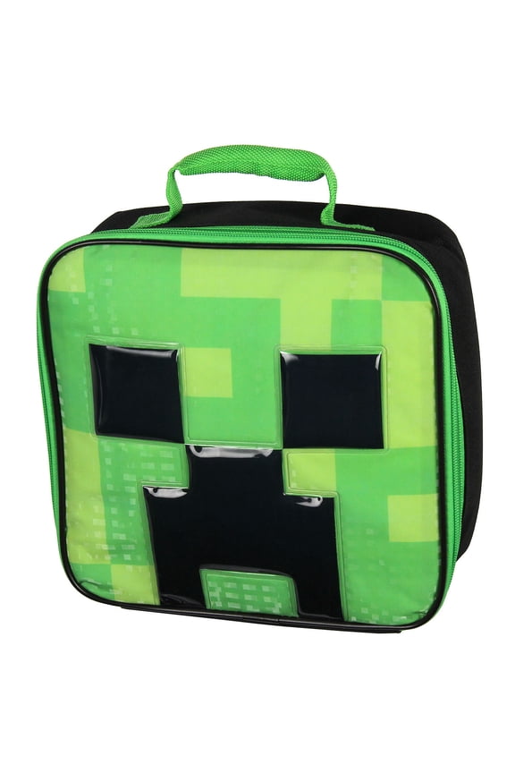 Minecraft Video Game Creeper Insulated Lunch Box 10"