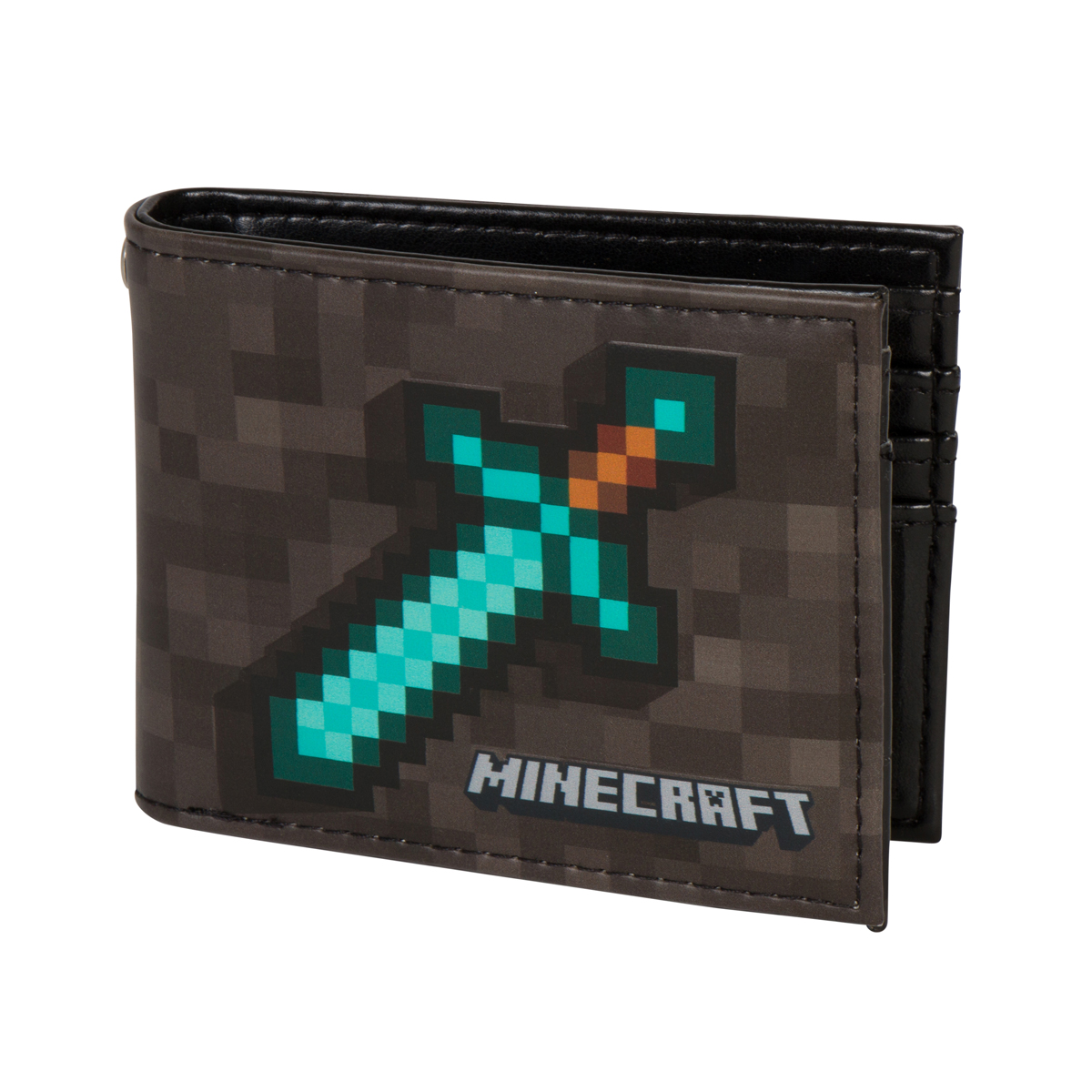Minecraft Wallet for Boys or Girls - Grey Diamond Sword Bi-Fold Wallet - image 1 of 4