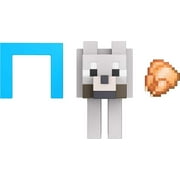 Minecraft Wolf Action Figure, 3.25-in, with 1 Build-a-Portal Piece & 1 Accessory