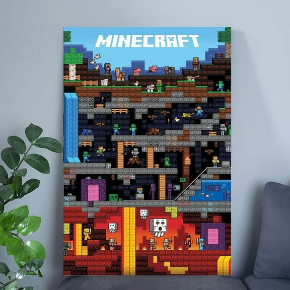 Minecraft - Worldly Wall Poster Size 24''x36'' - Kiloa