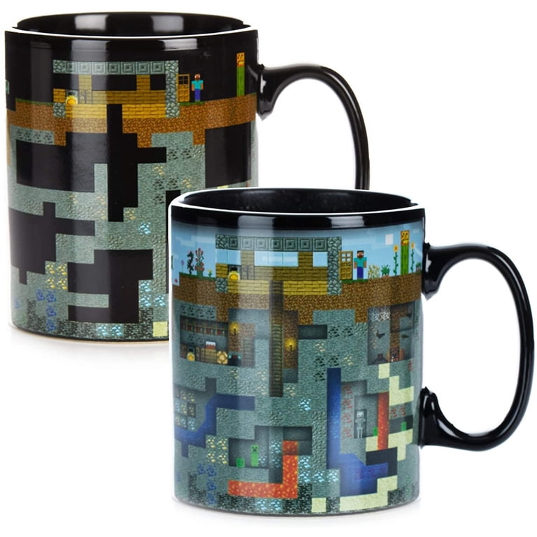 Paladone Minecraft XL Heat Change Ceramic Mug, 18.5oz Extra Large