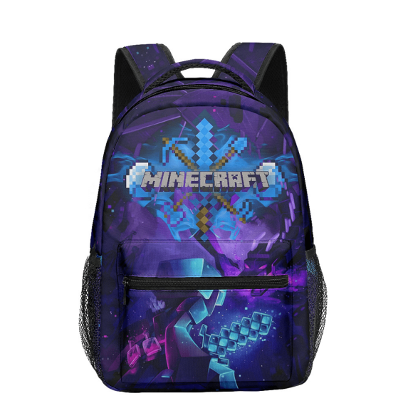Minecraft backpack New My World with double-sided printing Minecraft ...