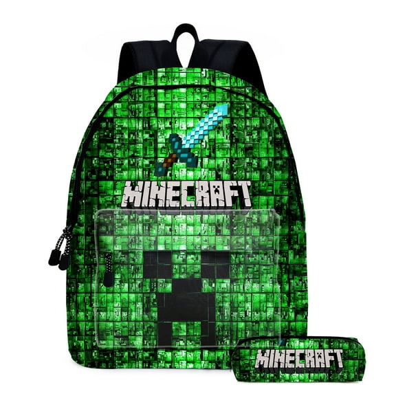 Minecraft cute 3D cartoon theme waterproof schoolbag, lightweight travel backpack, backpack