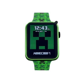 Minecraft iTime Adult Smart Watch with Fitness & Sleep Tracking, Heart Rate Monitor, Multi-Sport Modes, Custom Watch Faces, Android & iOS Compatible Green