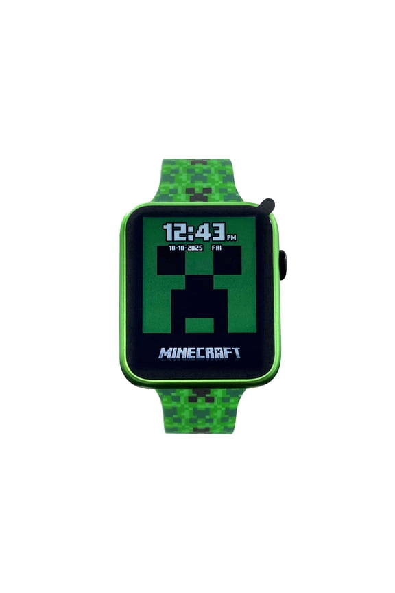 Minecraft iTime Adult Smart Watch with Fitness & Sleep Tracking, Heart Rate Monitor, Multi-Sport Modes, Custom Watch Faces, Android & iOS Compatible Green
