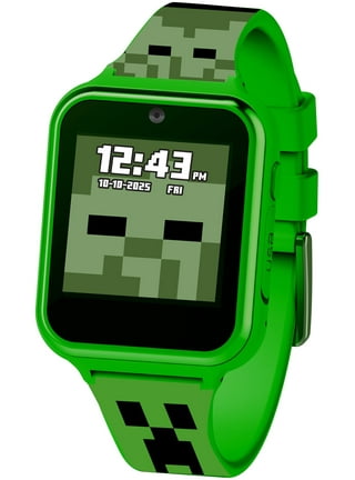 Nickelodeon Teenage Mutant Ninja Turtles Unisex Touchscreen Smart Watch with Silicone Strap and Metallic Green Case 42mm, Kids Unisex