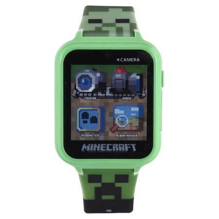 Minecraft iTime Unisex Touchscreen Smart Watch with Silicone Strap and Green Case 42MM price history on PriceWatchPro