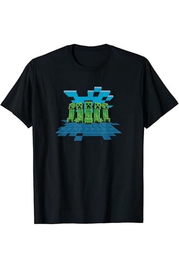 Minecrt Creeper Mob Line Up T-Shirt