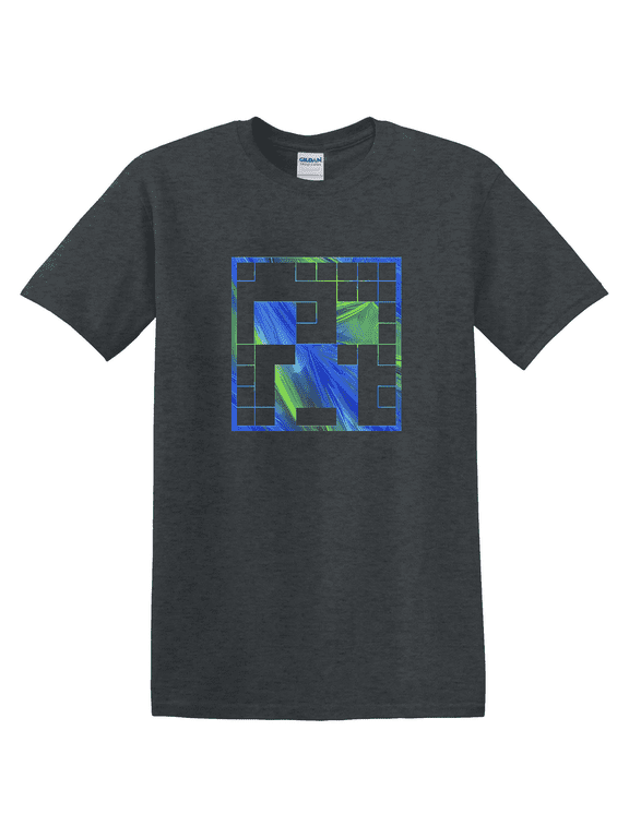 Minecrt Creeper Tie Dye Big Face Graphic T-Shirt