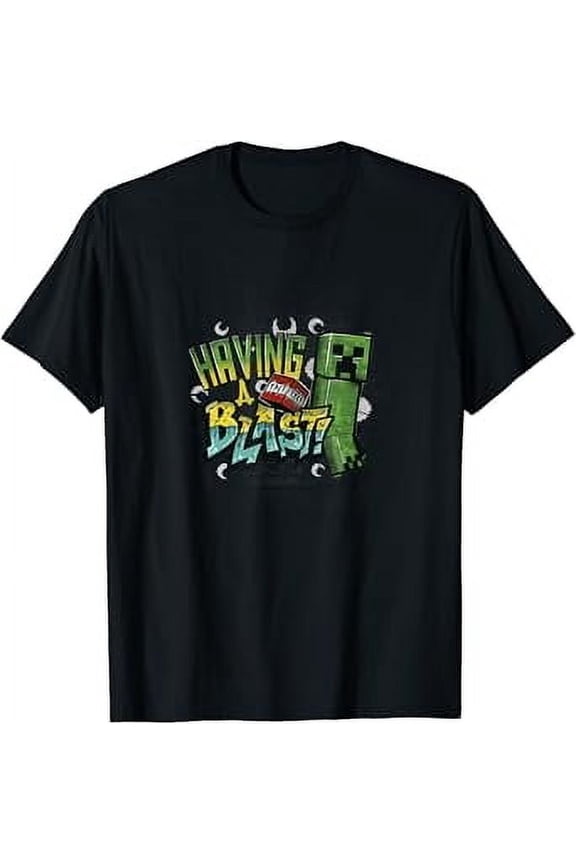 Minecrt Creeper Tnt Having A Blast! Color Gradient T-Shirt, Unisex T-Shirt