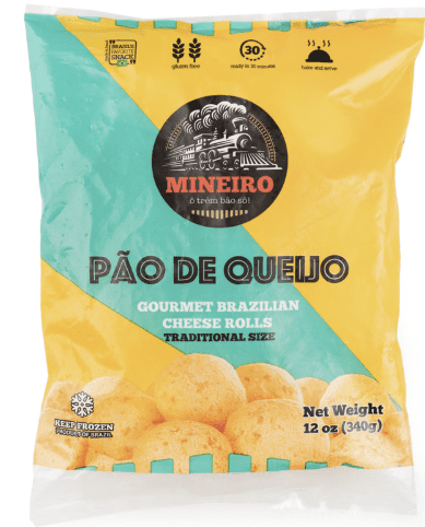 Mineiro Gourmet Brazilian Cheese Rolls 12 oz | Pack of 3 | Pao de Queijo Tradicional