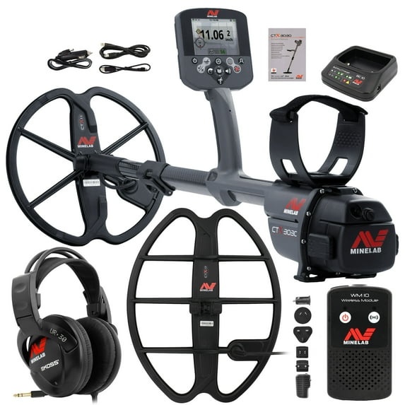 Minelab CTX 3030 Waterproof Metal Detector with 17" DD Elliptical Smart Coil
