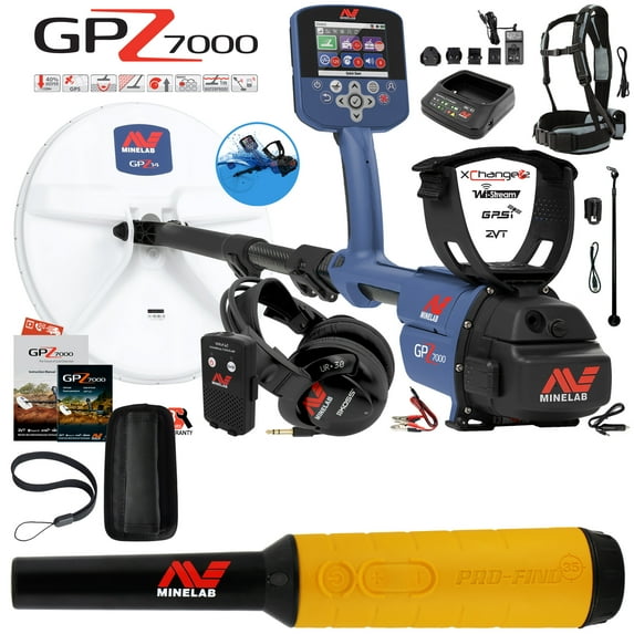 Minelab GPZ 7000 All Terrain Gold Metal Detector with Pro Find 35 Pinpointer