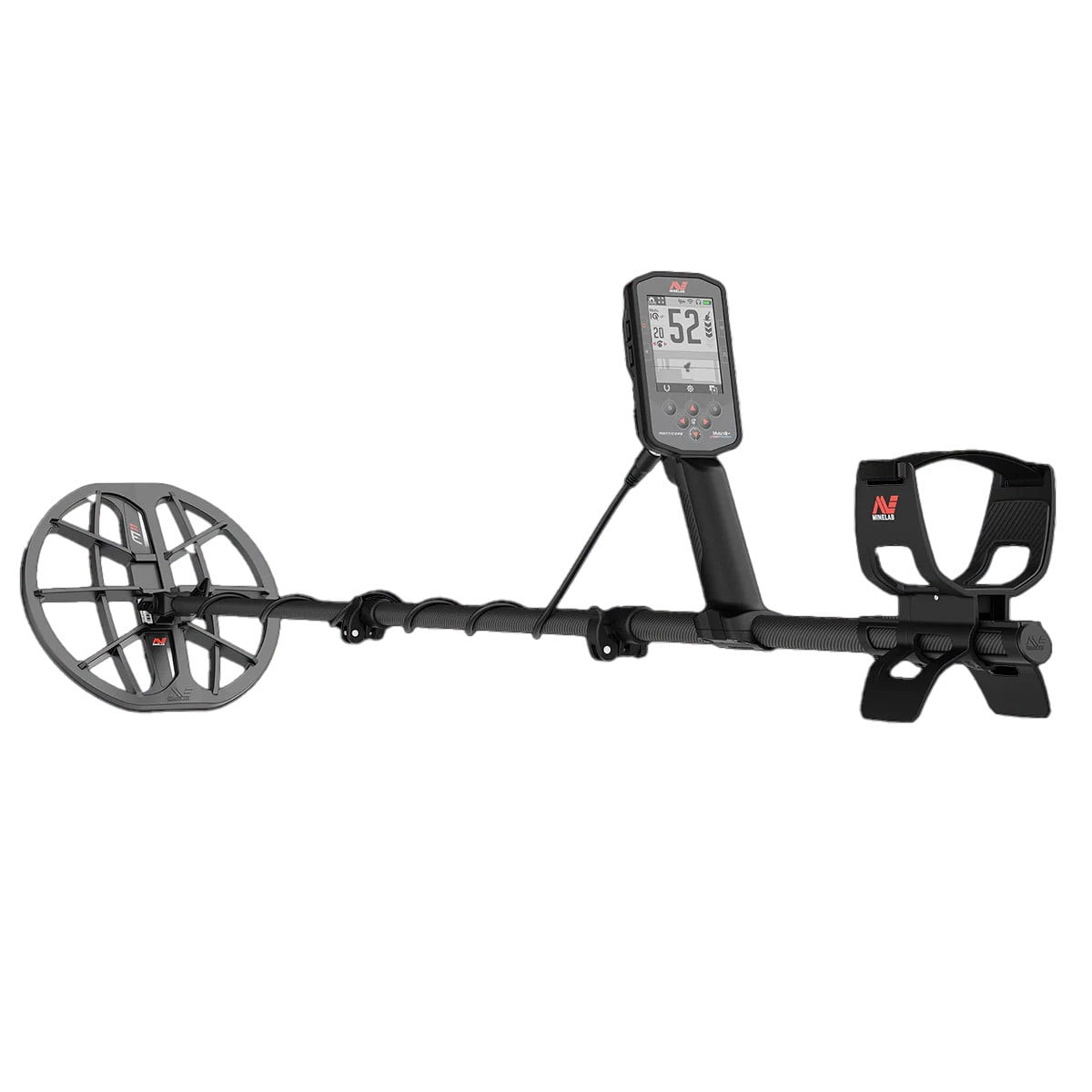 Minelab Manticore Black LCD Display Battery Powered Metal Detector with Multi-IQ+ and 2D ID Map